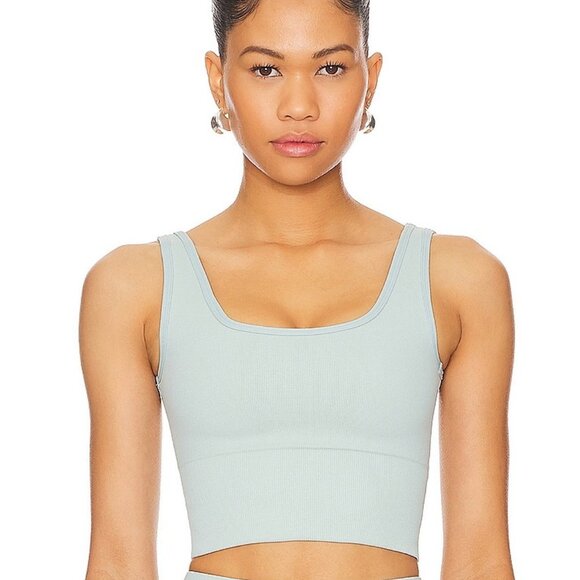 Wellbeing + Beingwell StretchWell Wren Tank green blue sports bra small medium - Picture 1 of 5